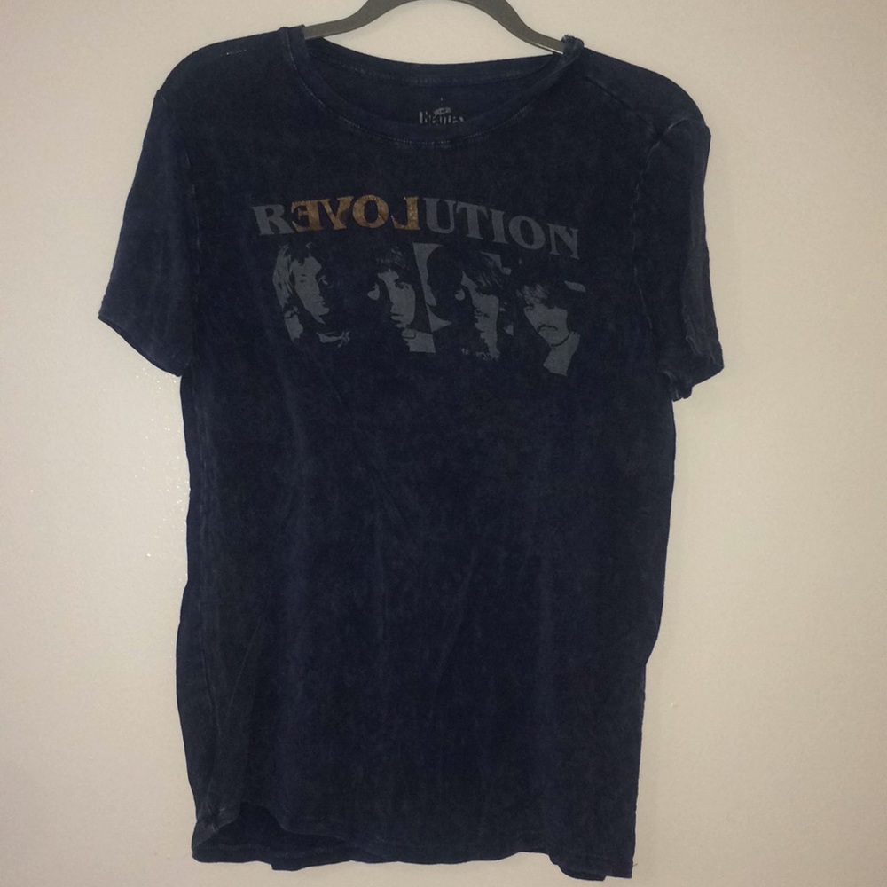 The Beatles graphic tee blue